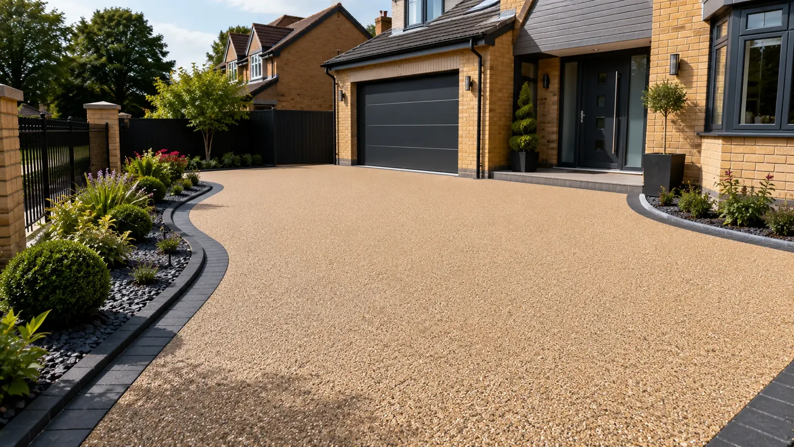 Resin bound driveway surface