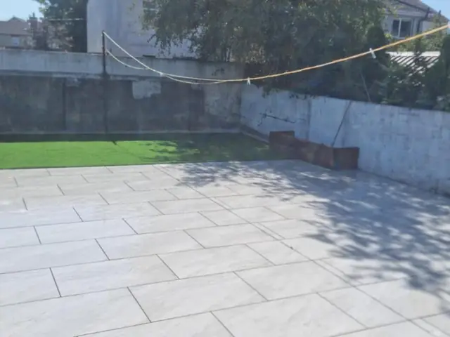 Finished Light Stone Patio project by Blackthorne